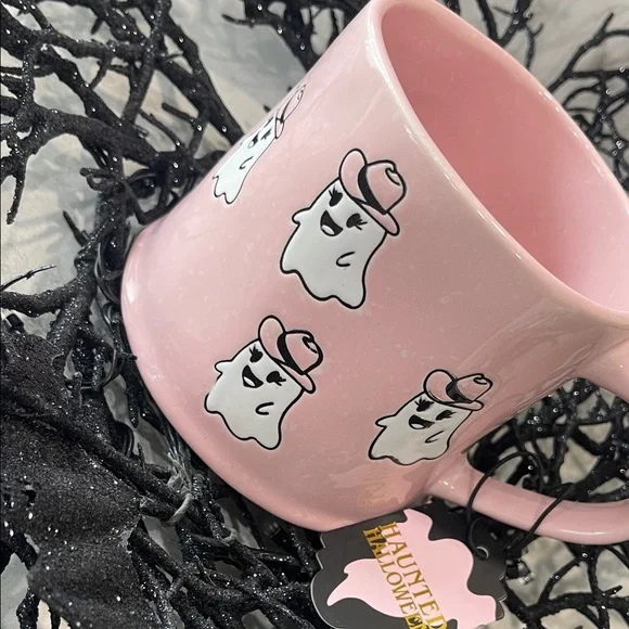 Spooky Pink Ghost Mug with Candy Treats - Picture 8 of 10